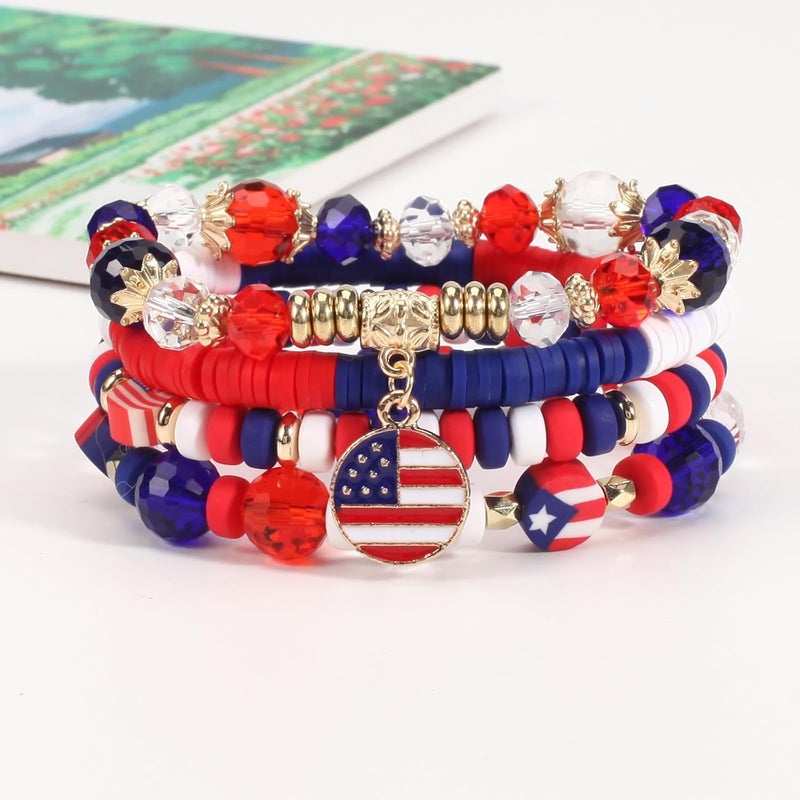 Lonext Halloween Bracelets Stackable Heishi Beaded Stretch Bracelets - Image 3